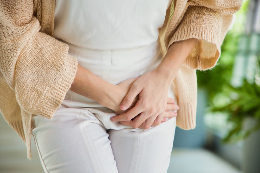 woman with overactive bladder.